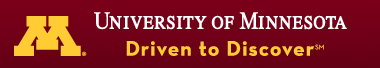 Wordmark of and link to University of Minnesota